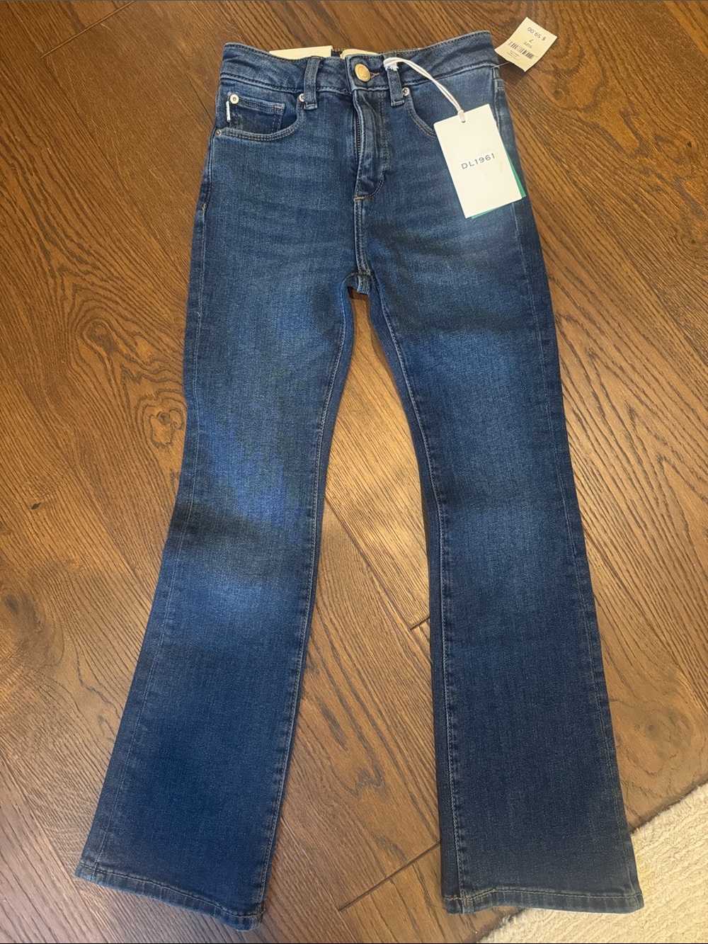 DL1961 Kids Dark Blue Flared Jeans - size 7